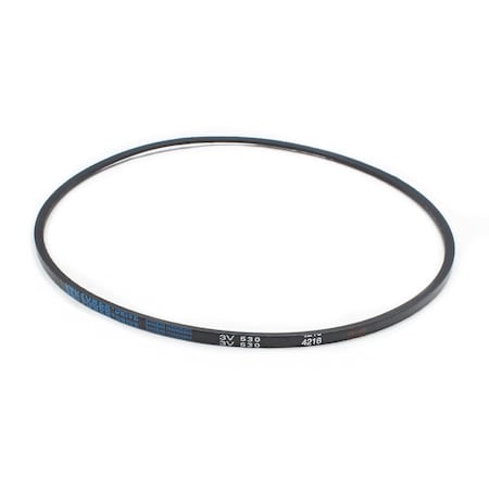 D&D 3V530 Wedge V-Belt, 53 in Outside Length, 3/8 in Top Width, 5/16 in Thickness, 1 Ribs 3V530